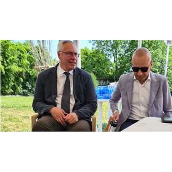 Il presidente del Cr Fvg, Mauro Bordin, con il sindaco di Latisana, Lanfranco Sette - Il presidente del Cr Fvg, Mauro Bordin, con il sindaco di Latisana, Lanfranco Sette