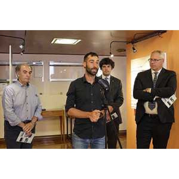 Roberto Gardonio, Lorenzo Santin, il consigliere Simone Polesello e il presidente Mauro Bordin - Silvano Trieste 2023-06-21 Consiglio Regionale ph Massimo Silvano