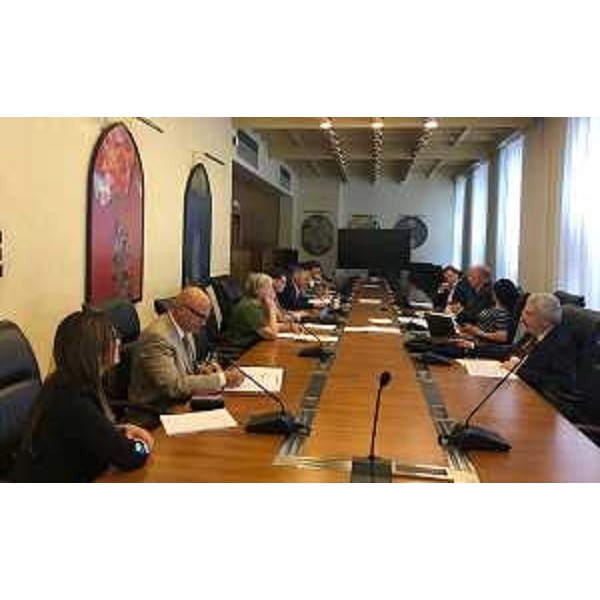 Un momento della seduta del Comitato per la legislazione, il controllo e la valutazione in sala gialla - Un momento della seduta del Comitato per la legislazione, il controllo e la valutazione in sala gialla