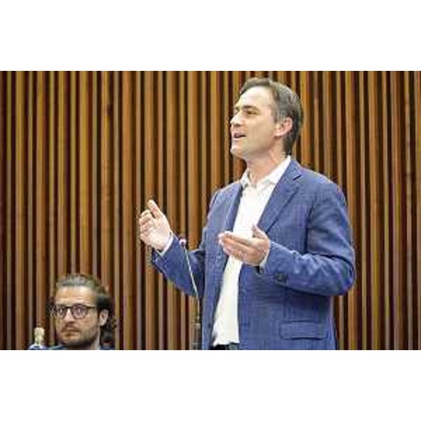 Massimo Moretuzzo, capogruppo del Patto-Civica - Silvano Trieste 2023-06-22 Consiglio Regionale FVG ph Massimo Silvano