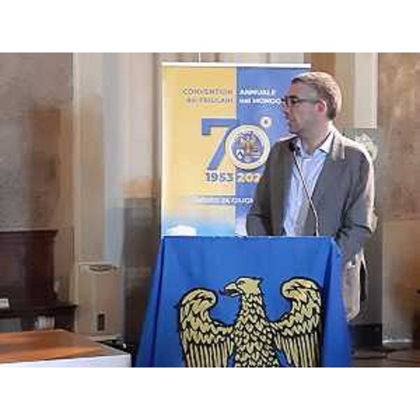 L'intervento dell'assessore regionale alle Autonomie locali, Funzione pubblica, Sicurezza e Immigrazione, Pierpaolo Roberti. - L'intervento dell'assessore regionale alle Autonomie locali, Funzione pubblica, Sicurezza e Immigrazione, Pierpaolo Roberti.