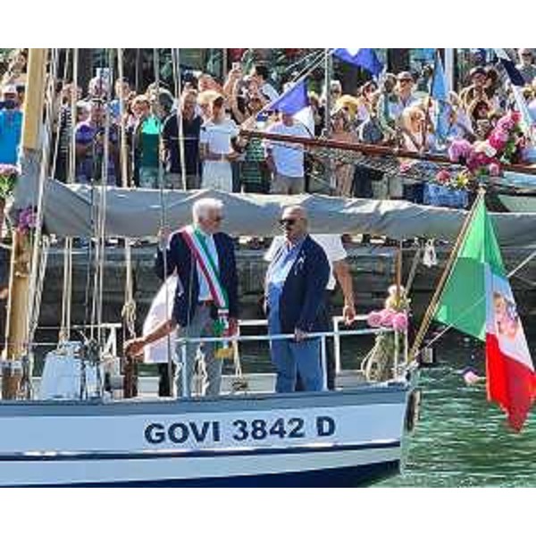 Callari con il sindaco di Grado Claudio Kovatsch - Callari con il sindaco di Grado Claudio Kovatsch