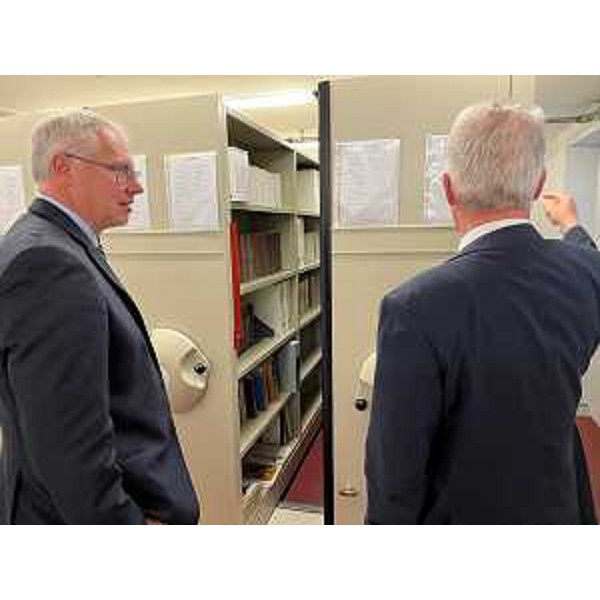 Un altro momento della visita istituzionale a Udine - Un altro momento della visita istituzionale a Udine