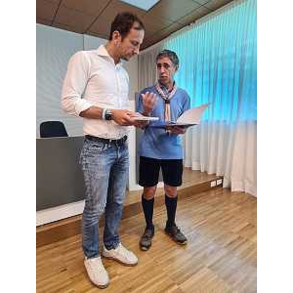 Fedriga con il responsabile Fvg Agesci Stefano Barbieri - Fedriga con il responsabile Fvg Agesci Stefano Barbieri