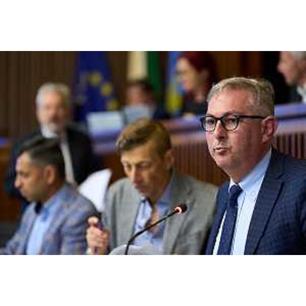 Il presidente della I Commissione, Alessandro Basso (FdI) - Prima Commissione Integrata