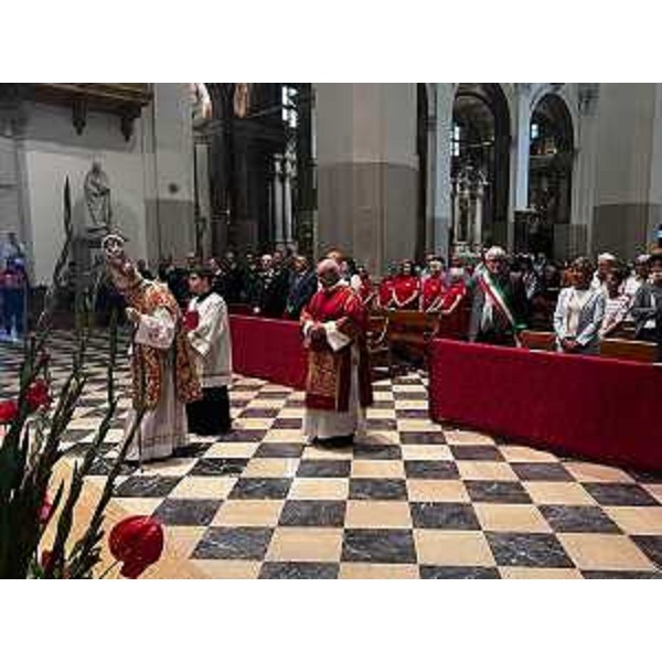 L'arcivescovo Mazzocato nel duomo di Udine - L'arcivescovo Mazzocato nel duomo di Udine