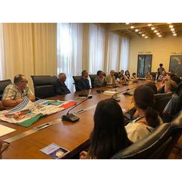 I corregionali di Efasce durante l'incontro in sala gialla - I corregionali di Efasce durante l'incontro in sala gialla 