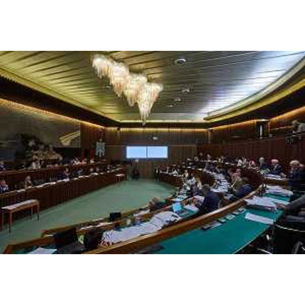 L'Aula durante i lavori - L'Aula durante i lavori