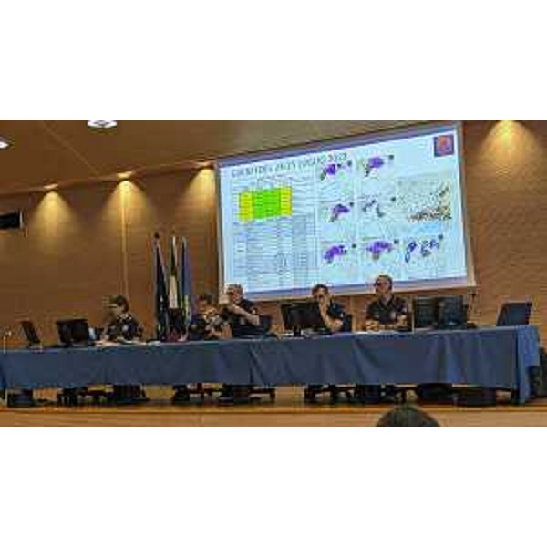 Lassessore regionale con delega alla Protezione civile Riccardo Riccardi a Udine nella sede della Regione di via Sabbadini allincontro con i sindaci per l'emergenza maltempo. - Lassessore regionale con delega alla Protezione civile Riccardo Riccardi a Udine nella sede della Regione di via Sabbadini allincontro con i sindaci per l'emergenza maltempo.