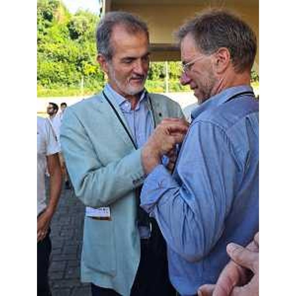 Il presidente delle Città del vino Tiziano Venturini con il sindaco di Muggia Polidori - Il presidente delle Città del vino Tiziano Venturini con il sindaco di Muggia Polidori