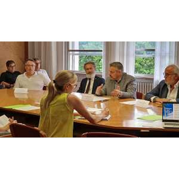 Diego Bernardis (Fp), secondo da destra, durante la conferenza stampa di oggi a Gorizia - Diego Bernardis (Fp), secondo da destra, durante la conferenza stampa di oggi a Gorizia