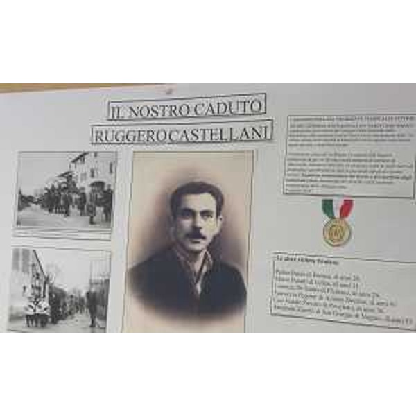 Il manifesto che ricorda il sacrificio del minatore Ruggero Castellani - Il manifesto che ricorda il sacrificio del minatore Ruggero Castellani