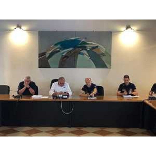 Il vertice nel municipio di Mortegliano con l'assessore Riccardi. - Il vertice nel municipio di Mortegliano con l'assessore Riccardi.