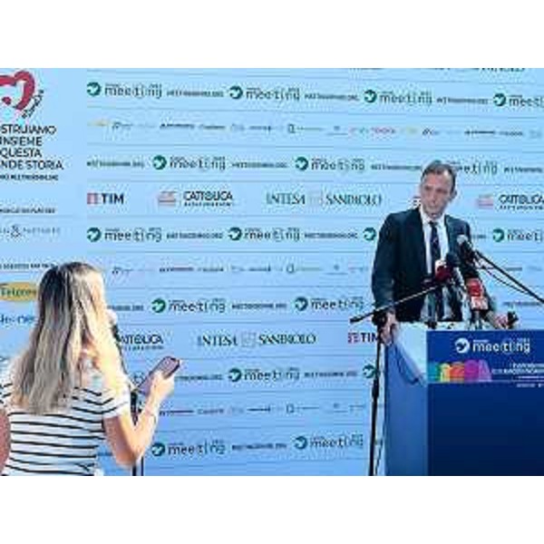 Il governatore del Friuli Venezia Giulia Massimiliano Fedriga al Meeting di Rimini - Il governatore del Friuli Venezia Giulia Massimiliano Fedriga al Meeting di Rimini