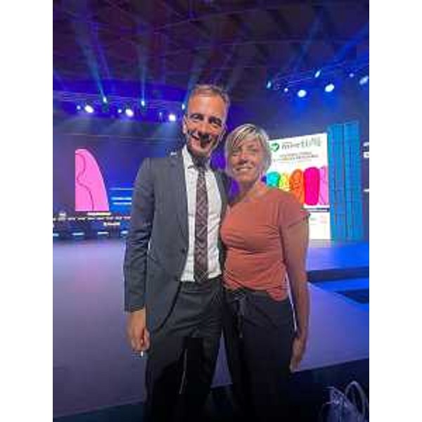 Il governatore Massimiliano Fedriga e l'assessore Barbara Zilli al Meeting di Rimini - Il governatore Massimiliano Fedriga e l'assessore Barbara Zilli al Meeting di Rimini