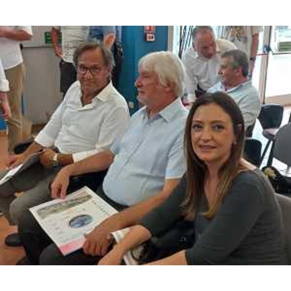 Da destra la consigliera regionale Maddalena Spagnolo, il sindaco di San Giorgio, Pietro Del Frate, e il consigliere regionale Mauro Di Bert - Da destra la consigliera regionale Maddalena Spagnolo, il sindaco di San Giorgio, Pietro Del Frate, e il consigliere regionale Mauro Di Bert