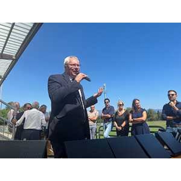 L'intervento del presidente del Cr Fvg, Mauro Bordin, per i 100 anni della società friulana - L'intervento del presidente del Cr Fvg, Mauro Bordin, per i 100 anni della società friulana