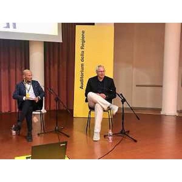 L'intervento del presidente del Consiglio regionale, Mauro Bordin. Al suo fianco Massimiliano Pastrovicchio - L'intervento del presidente del Consiglio regionale, Mauro Bordin. Al suo fianco Massimiliano Pastrovicchio