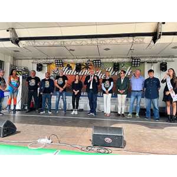 Mauro Bordin, presidente del Consiglio regionale del Fvg, durante l'inaugurazione di Italian Bike Week a Lignano - Mauro Bordin, presidente del Consiglio regionale del Fvg, durante l'inaugurazione di Italian Bike Week a Lignano