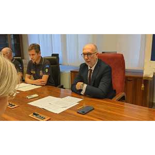 L'assessore regionale con delega alla Protezione civile Riccardo Riccardi - L'assessore regionale con delega alla Protezione civile Riccardo Riccardi