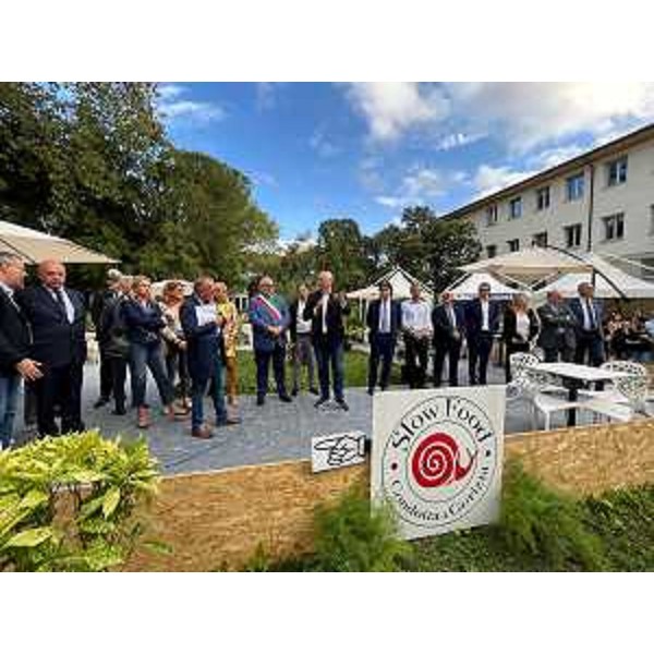 Il presidente del Consiglio regionale del Fvg, Mauro Bordin, durante l'inaugurazione di Gusti di Frontiera - Il presidente del Consiglio regionale del Fvg, Mauro Bordin, durante l'inaugurazione di Gusti di Frontiera