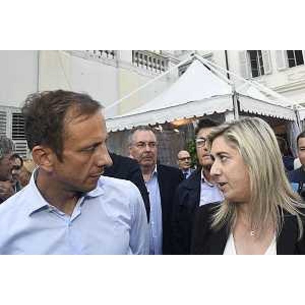 Il governatore Massimiliano Fedriga a Gusti di Frontiera con l'assessore alle Infrastrutture e Territorio Cristina Amirante - Il governatore Massimiliano Fedriga a Gusti di Frontiera con l'assessore alle Infrastrutture e Territorio Cristina Amirante