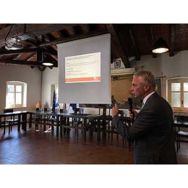 L'incontro si era aperto con l'illustrazione sull'attività dell'ente da parte del presidente della Fondazione Aquileia, Roberto Corciulo - L'incontro si era aperto con l'illustrazione sull'attività dell'ente da parte del presidente della Fondazione Aquileia, Roberto Corciulo