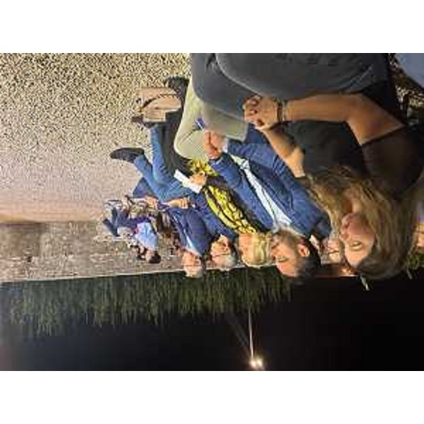 Il presidente Mauro Bordin in prima fila durante il concerto - Il presidente Mauro Bordin in prima fila durante il concerto