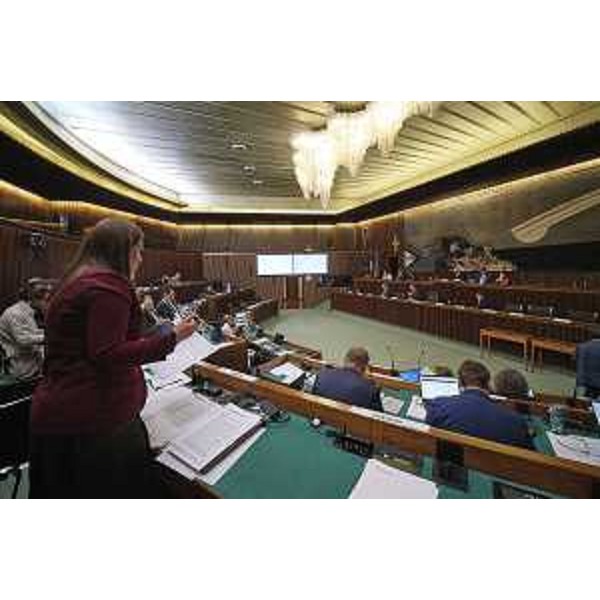 L'Aula durante i lavori - Seduta d' Aula