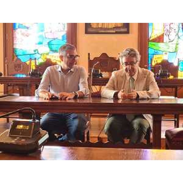 L'assessore regionale Pierpaolo Roberti e il commissario Augusto Viola - L'assessore regionale Pierpaolo Roberti e il commissario Augusto Viola