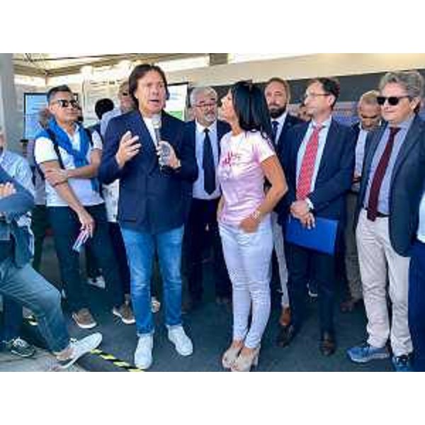 Bini e Cisint nello stand di Monfalcone - Bini e Cisint nello stand di Monfalcone