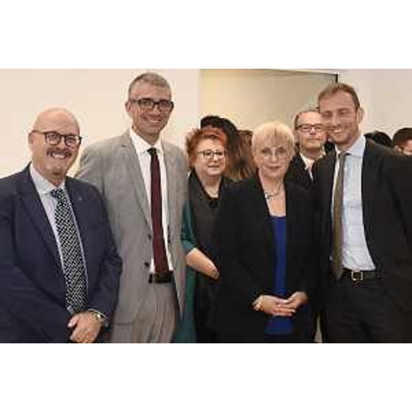  - Il governatore del Friuli Venezia Giulia Massimiliano Fedriga (primo a destra) insieme alla Presidente della Repubblica di Slovenia Nataa Pirc Musar. Nella foto da sinistra anche gli assessori Callari e Roberti.
