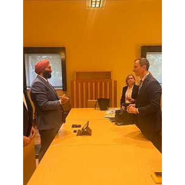 L'incontro a Washington tra il governatore Massimiliano Fedriga e Jasjit Singh, executive director di Select Usa - L'incontro a Washington tra il governatore Massimiliano Fedriga e Jasjit Singh, executive director di Select Usa