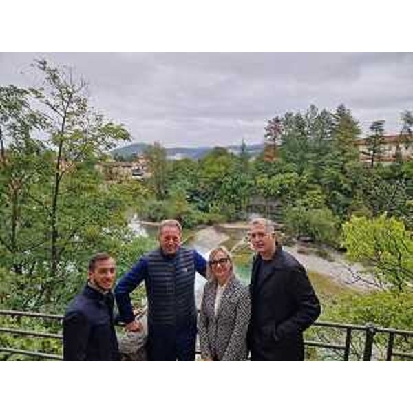 Lassessore regionale alla Difesa dellambiente, energia e sviluppo sostenibile Fabio Scoccimarro a Cividale del Friuli con il vice sindaco Giorgia Carlig, lassessore al turismo della città ducale Giuseppe Ruolo, il consigliere regionale Stefano Balloch - Lassessore regionale alla Difesa dellambiente, energia e sviluppo sostenibile Fabio Scoccimarro a Cividale del Friuli con il vice sindaco Giorgia Carlig, lassessore al turismo della città ducale Giuseppe Ruolo, il consigliere regionale Stefano Balloch