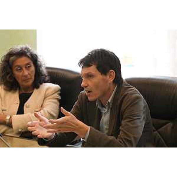 Nicola Conficoni (Pd), intervenuto alla consegna della petizione - Nicola Conficoni (Pd), intervenuto alla consegna della petizione