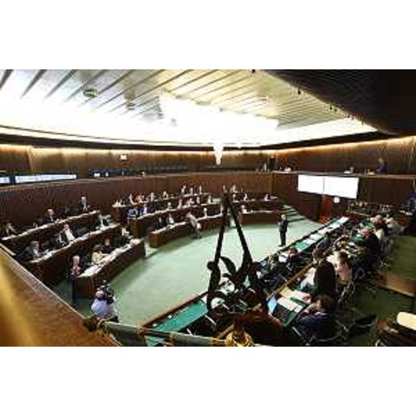 L'Aula durante i lavori - L'Aula durante i lavori