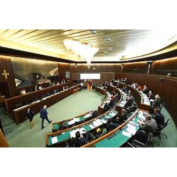 L'Aula durante i lavori - L'Aula durante i lavori