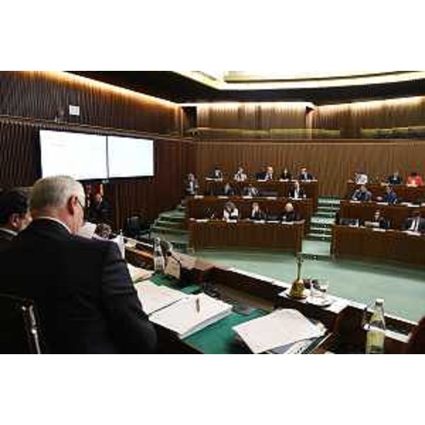 L'Aula durante i lavori - L'Aula durante i lavori