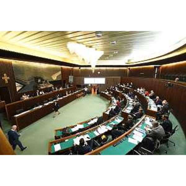 L'Aula durante i lavori - L'Aula durante i lavori