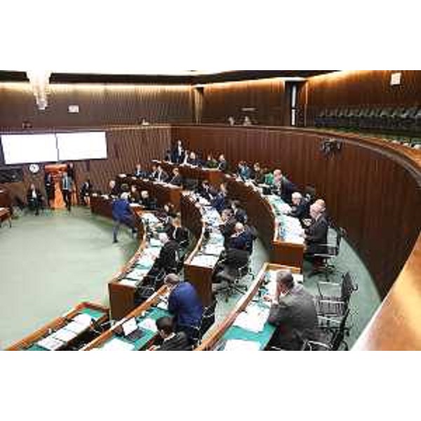 L'aula durante i lavori - L'aula durante i lavori