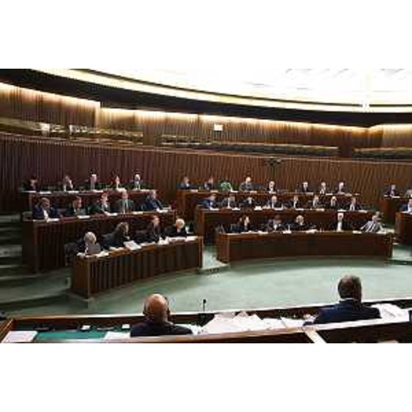 L'aula durante i lavori - L'aula durante i lavori