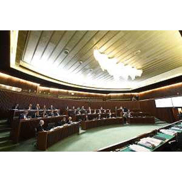 L'Aula durante i lavori - L'Aula durante i lavori