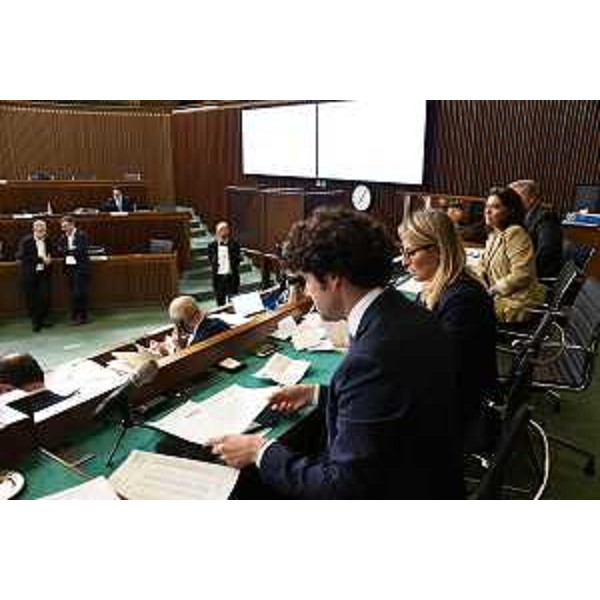 Lo svolgimento delle votazioni in Aula per il Collegio sindacale di Fvg Energia - Lo svolgimento delle votazioni in Aula per il Collegio sindacale di Fvg Energia