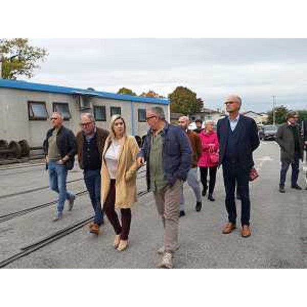 L'assessore regionale alle Infrastrutture e territorio Cristina Amirante, in visita alla sede di InRail in via Giulia a Udine - L'assessore regionale alle Infrastrutture e territorio Cristina Amirante, in visita alla sede di InRail in via Giulia a Udine
