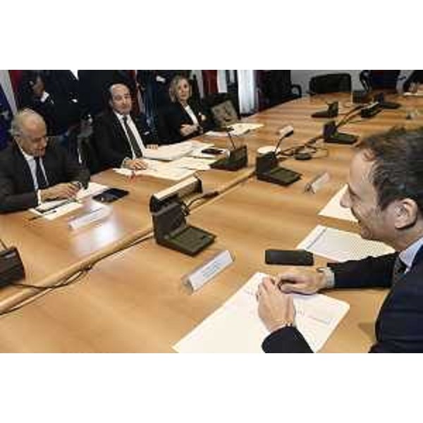 Un momento della riunione del Comitato provinciale dedicato allordine e alla sicurezza pubblica. - Un momento della riunione del Comitato provinciale dedicato allordine e alla sicurezza pubblica.