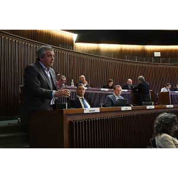 Francesco Martines (Pd), insieme ai colleghi Massimo Mentil e Massimiliano Pozzo - Francesco Martines (Pd), insieme ai colleghi Massimo Mentil e Massimiliano Pozzo