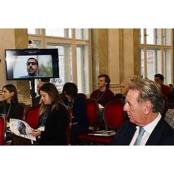 L'assessore regionale Fabio Scoccimarro durante il Connect Roadshow del Global Manufacturing Industrial Summit a Trieste - L'assessore regionale Fabio Scoccimarro durante il Connect Roadshow del Global Manufacturing Industrial Summit a Trieste