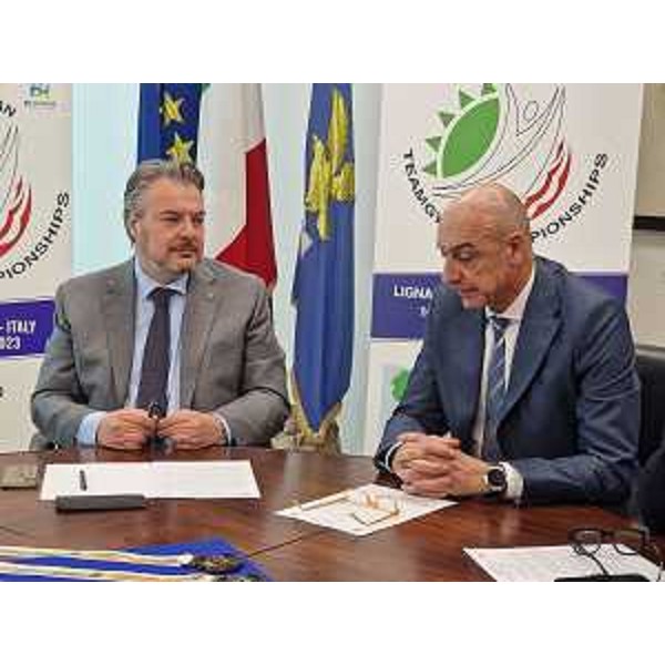 Diego Bernardis (Fp) e il presidente della Dinamic Gym, Paolo Zucchiatti - Diego Bernardis (Fp) e il presidente della Dinamic Gym, Paolo Zucchiatti