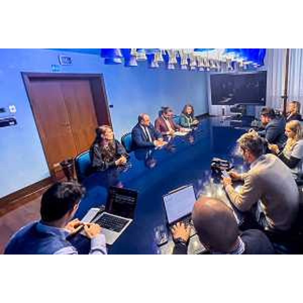 Un momento dell'incontro con la stampa - Un momento dell'incontro con la stampa