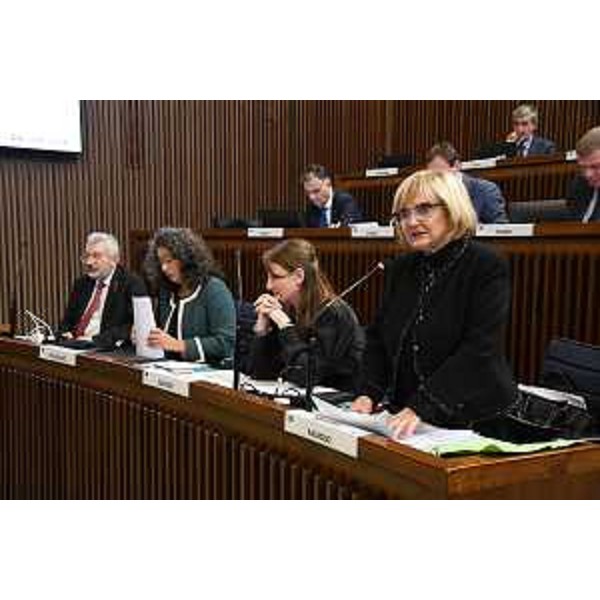 Laura Fasiolo (Pd), accanto a Rosaria Capozzi (M5S), Serena Pellegrino (Avs) e Furio Honsell - Laura Fasiolo (Pd), accanto a Rosaria Capozzi (M5S), Serena Pellegrino (Avs) e Furio Honsell 